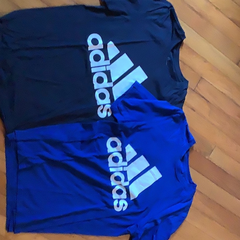 Adidas Navy and Blue T-Shirts